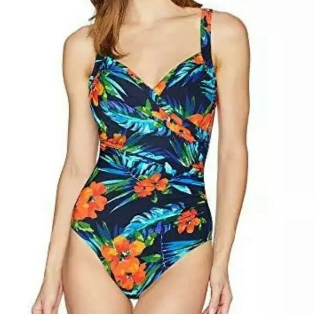 Miraclesuit Midnight Samoan Sunset Sanibel‎ One Piece Swimsuit